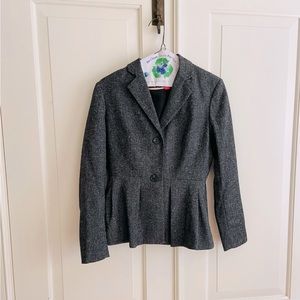 Vince Camuto 0 Petite Peplum Cinched Waist Blazer Suit Jacket